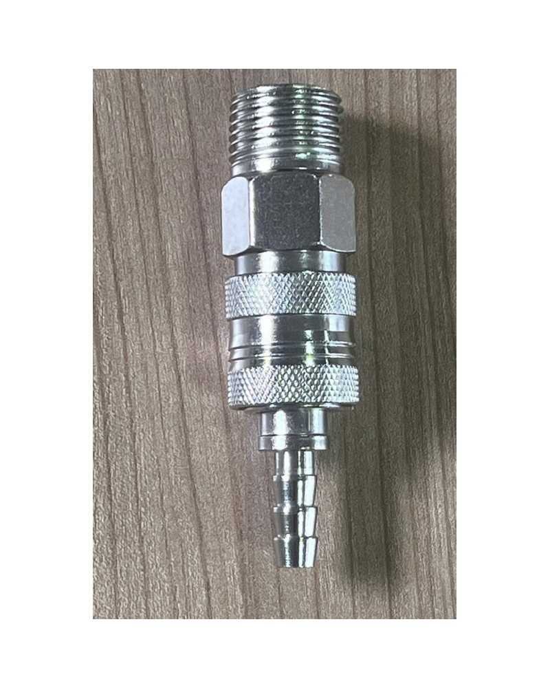 2 Pièces Raccord Rapide M8x1 Pour Compresseur Air - Acier Inox - Neuf