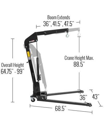 GRUE DÉMONTABLE HYDRAULIQUE PRO 3.5 Ton
