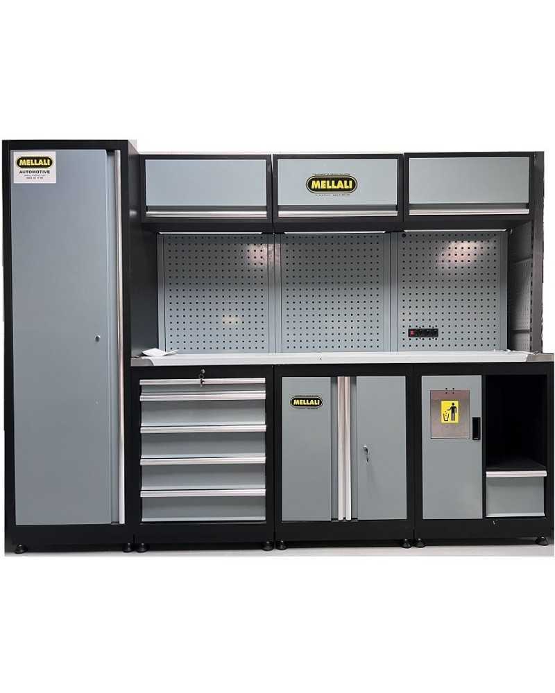 Armoire à outils de garage professionnel modulaire avec armoire à tiroirs