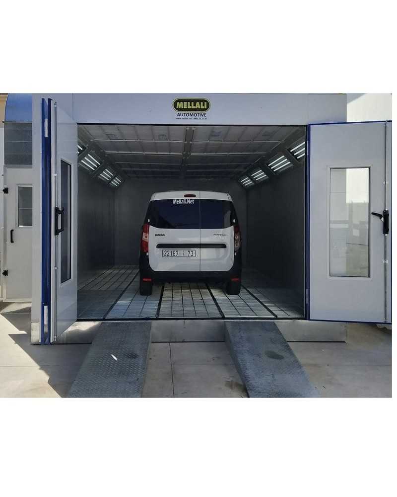 Cabine de peinture Diesel, 7 mt- Brûleur  Italien