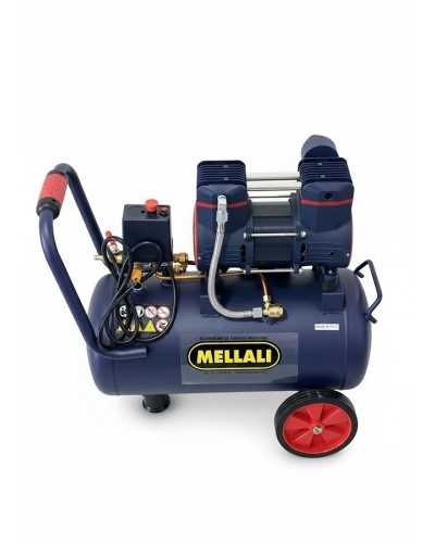 COMPRESSEUR Silencieux portable transmission directe 24 L 220 V 8 bar