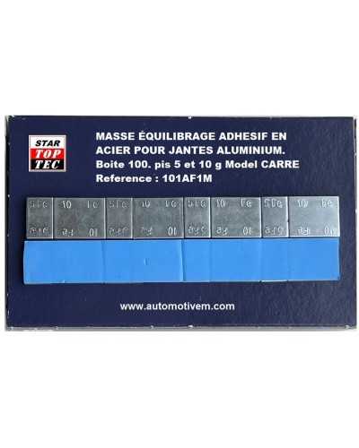 Masses D’équilibrage Autocollant En Acier Pour Jantes En Aluminium. Model CARRE